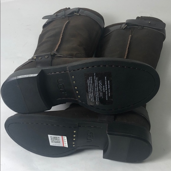 Ugg Boots Dree Dark Chocolate Tall Boots New - Picture 5 of 8
